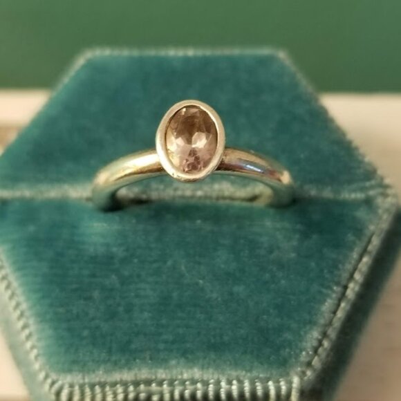 Pandora Retired/Rare 'Tied Together' Amethyst Ring 925 Sterling Silver Sz 6.25 - Picture 1 of 14